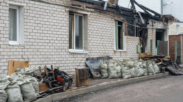 Professional Fire Damage Removal technician working in Pflugerville, TX